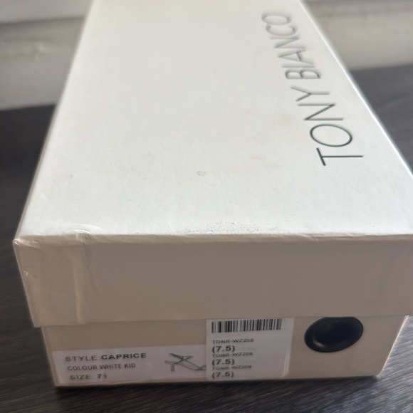 Tony Bianco white heeled sandal size 7.5 - NEW WITH BOX NEVER WORN - Picture 5 of 5